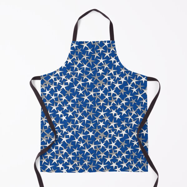 Item preview, Silver Metallic Textured Stars on Cobalt Blue designed and sold by Marymarice.