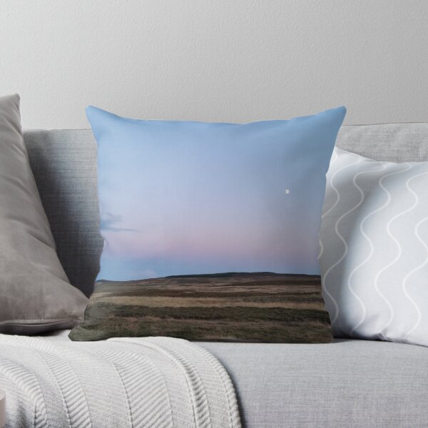 Moon Moor Throw Pillow