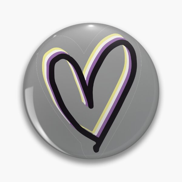 Item preview, nonbinary - heart designed and sold by artbygussie.