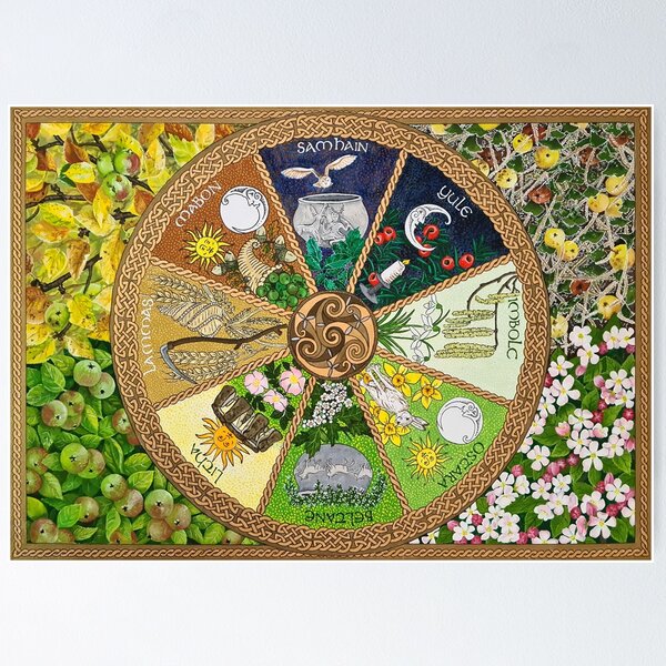 Item preview, Pagan Wheel of the Year designed and sold by WildWoodGroves.