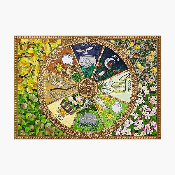 Item preview, Pagan Wheel of the Year designed and sold by WildWoodGroves.