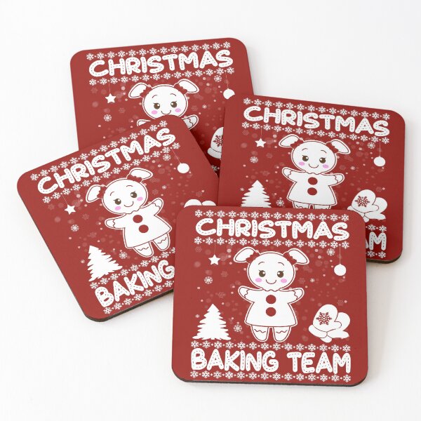 Item preview, Christmas Santa's Frosting Cookies Baking Team designed and sold by PinkPandaDesign.