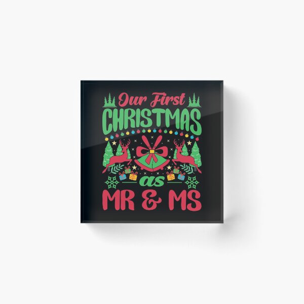 Item preview, Our First Christmas As Mr and Mrs | Cute Funny Newlywed 2021 designed and sold by thecooltable.