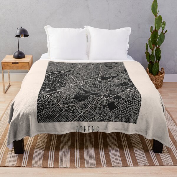 Item preview, Athens City Street Map Dark designed and sold by Teecha.