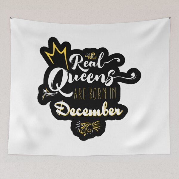 Item preview, Real Queens are born on December designed and sold by E-MartFashion.