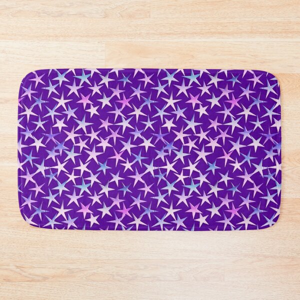 Item preview, Satin Textured Stars, Lavender on Purple designed and sold by Marymarice.