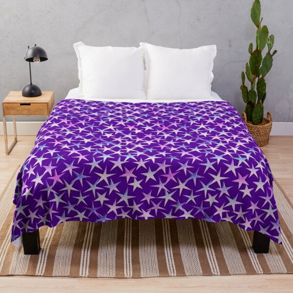 Item preview, Satin Textured Stars, Lavender on Purple designed and sold by Marymarice.