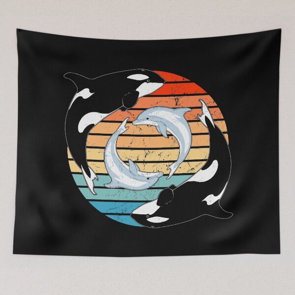 Item preview, Orcas and dolphins designed and sold by NicGrayGraphic.