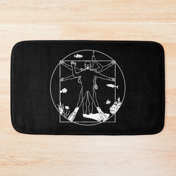 Item preview, Vitruvian Diver Scuba Diving Corals designed and sold by StrongShirts.