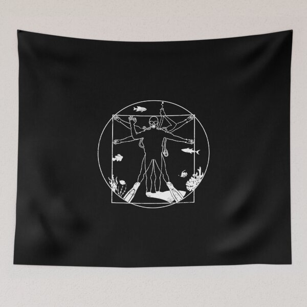 Item preview, Vitruvian Diver Scuba Diving Corals designed and sold by StrongShirts.