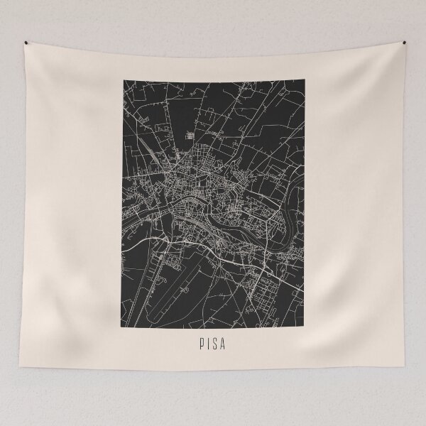 Item preview, Pisa City Street Map Dark designed and sold by Teecha.