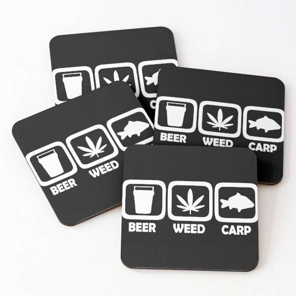 Item preview, Love Beer Weed Carp Repeat Funny Saying Art Design Happy Apparel Essential Inspiration Joy Mood Funny designed and sold by DesignByHeartUK.