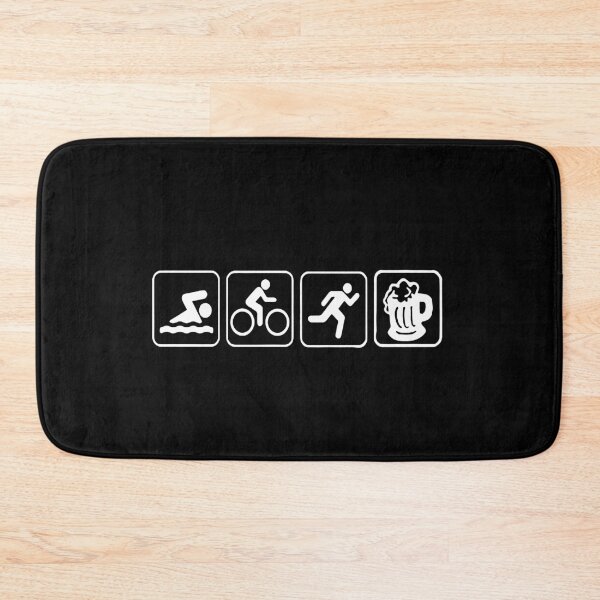 Item preview, Swimming Cycling Running Beer Heartbeat Funny Beer Fitted Art Design Happy Apparel Essential Inspiration Joy Mood Funny designed and sold by DesignByHeartUK.