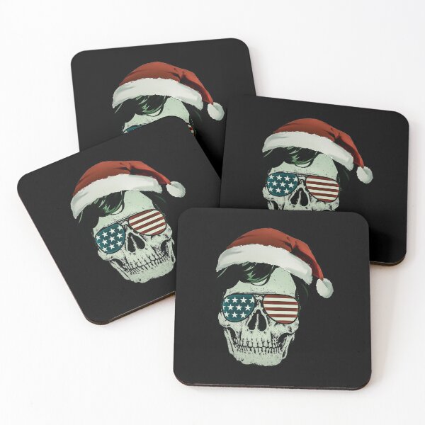 Item preview, Christmas Skull Wear Sunglasses Funny designed and sold by Neggan.
