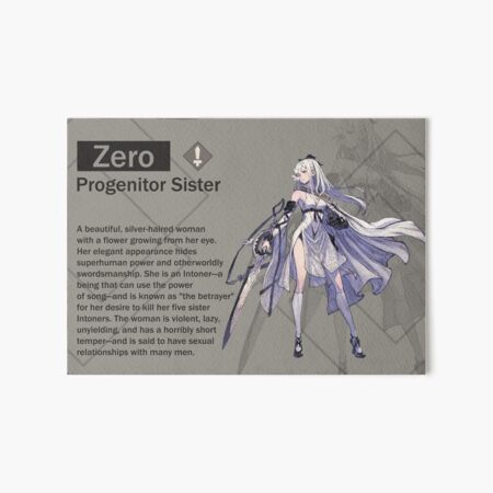 Zero - Progenitor Sister (Nier Reincarnation) Art Board Print by  VelvetZone