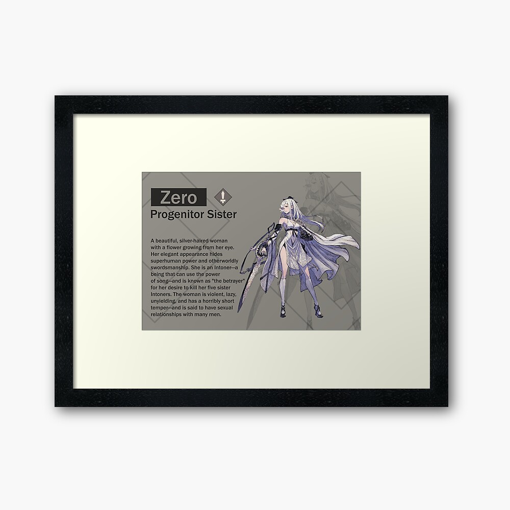 Zero - Progenitor Sister (Nier Reincarnation) Art Board Print by  VelvetZone