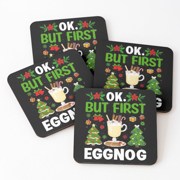 Item preview, Ok But First Eggnog | Funny Christmas 2021 designed and sold by thecooltable.