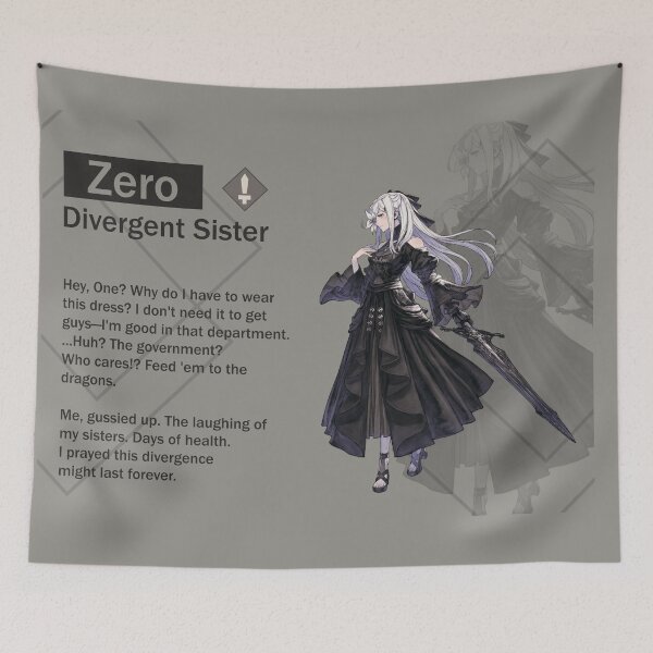 Item preview, Zero - Divergent Sister (Nier Reincarnation) designed and sold by VelvetZone.