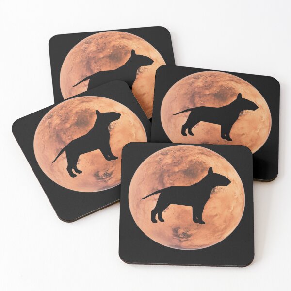 Item preview, bull terrier Dog Silhouette in Mars bull terrier lover gift designed and sold by alaechamlal.
