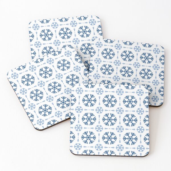Item preview, Snowflake Pattern in Shades of Blue designed and sold by SkyTastic.