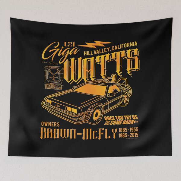 Item preview, Giga Watts Garage Back to the Future DeLorean Car (© UCS LLC and Amblin) designed and sold by Alema Art.