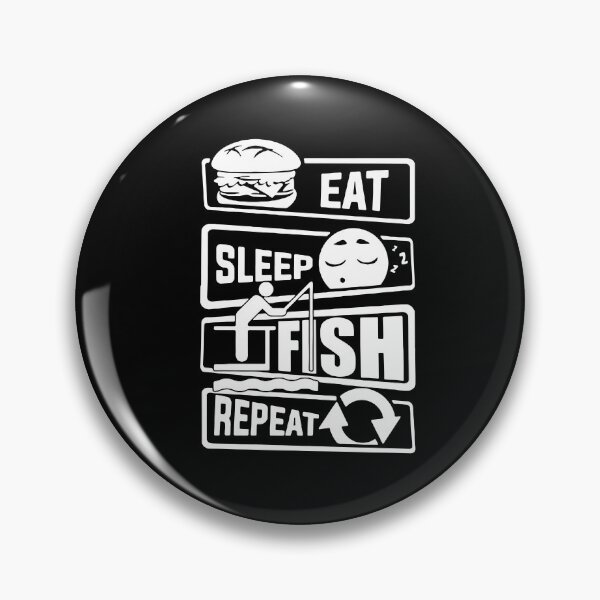 Item preview, Eat Sleep Fishing Repeat Love Fishing Born to Fish Gift Premium Apparel Funny Holiday Xmas designed and sold by DesignByHeartUK.