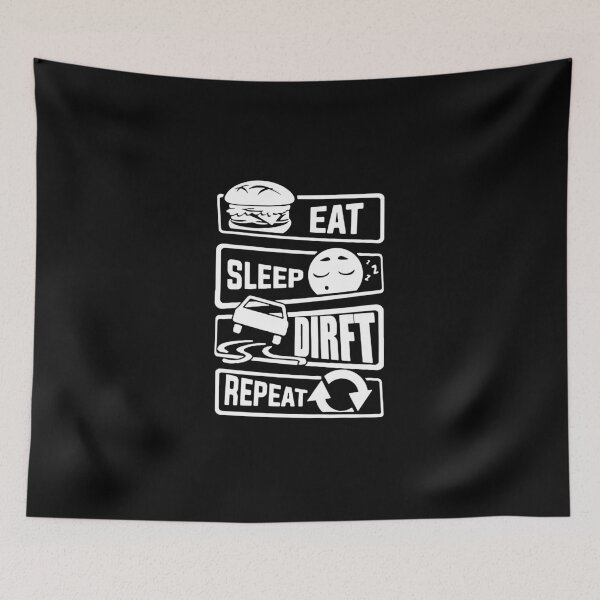 Artikelvorschau, Eat Sleep Drift Repeat Born to Drift Funny Saying Gift Premium Apparel Funny Holiday Xmas entworfen und verkauft von DesignByHeartUK.