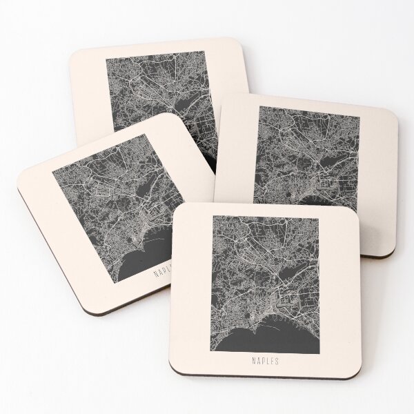 Item preview, Naples City Street Map Dark designed and sold by Teecha.