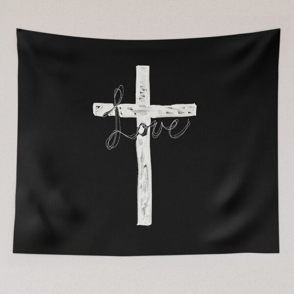 Item preview, Love of the Cross (White text) designed and sold by jaycejvr.