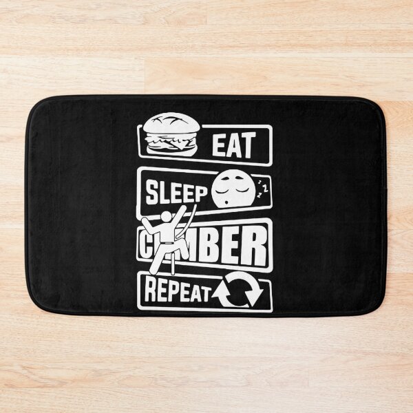 Item preview, Eat Sleep Climbing Repeat Love Hiking born to climb Art Design Happy Apparel Essential Inspiration Joy Mood Funny designed and sold by DesignByHeartUK.