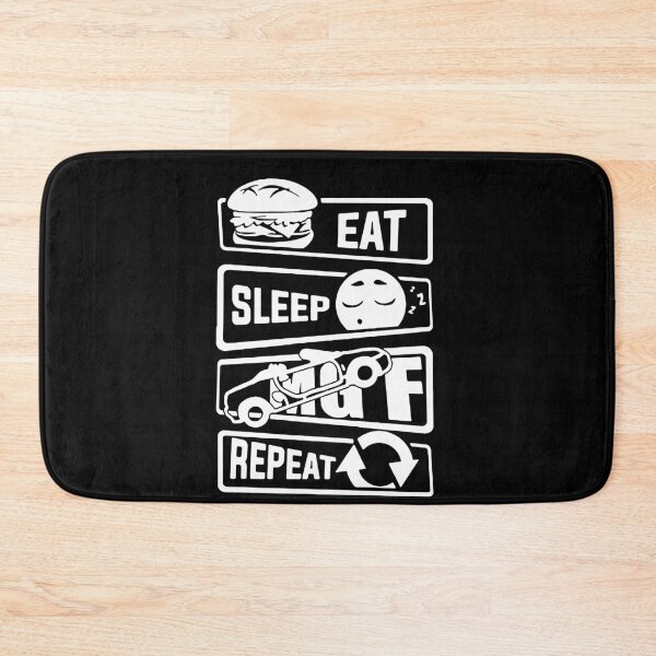 Item preview, Eat Sleep MGF Repeat Love Sports Car Supra GTR Skyline Art Design Happy Apparel Essential Inspiration Joy Mood Funny designed and sold by DesignByHeartUK.