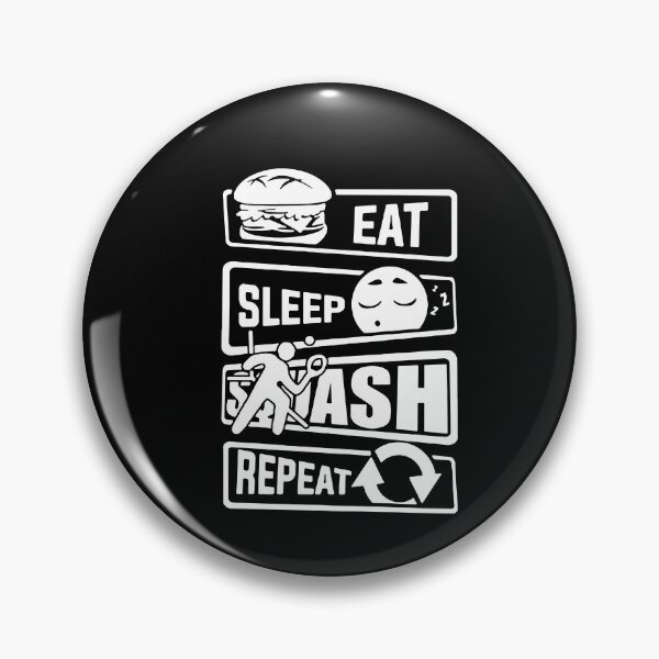 Item preview, Eat Sleep squash Repeat Love Squash sports Funny Saying Art Design Happy Apparel Essential Inspiration Joy Mood Funny designed and sold by DesignByHeartUK.