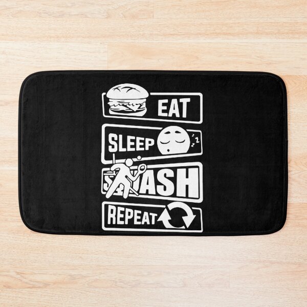 Item preview, Eat Sleep squash Repeat Love Squash sports Funny Saying Art Design Happy Apparel Essential Inspiration Joy Mood Funny designed and sold by DesignByHeartUK.