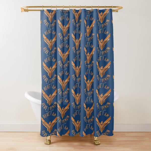 Here I Am, Here I Remain   Shower Curtain