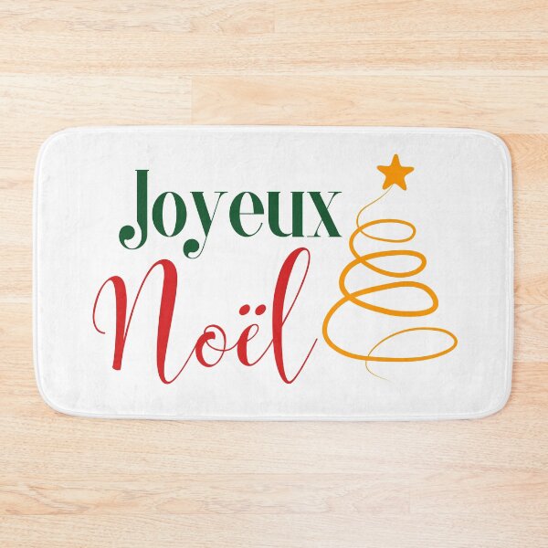 Item preview, Joyeux Noël! Merry Christmas Seasonal Greeting in French designed and sold by HappyPeeps.