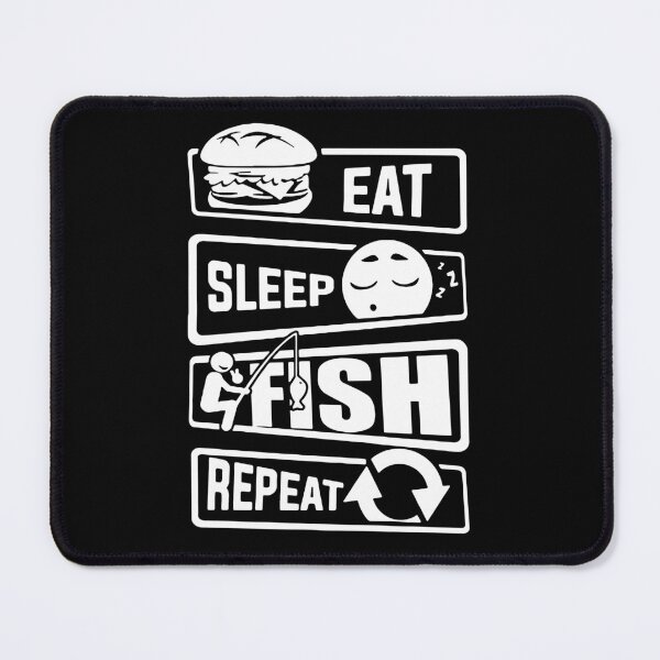 Item preview, Eat Sleep Fishing Repeat Love Fishing Born to Fish Gift Premium Apparel Funny Holiday Xmas designed and sold by DesignByHeartUK.