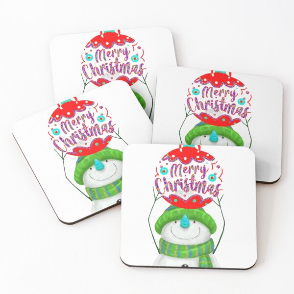 Item preview, snowman greeting merry christmas designed and sold by narmarshop.