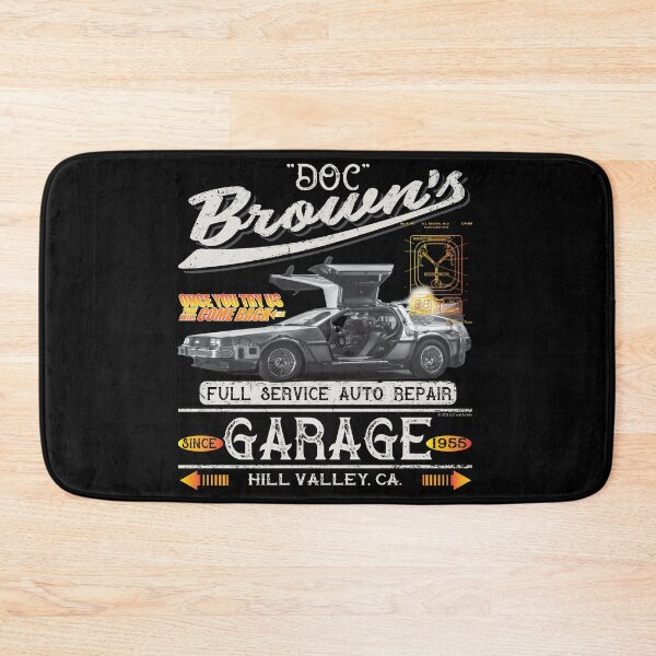 Item preview, Doc Brown's Auto Repair Garage DeLorean Car (© UCS LLC and Amblin) designed and sold by Alema Art.