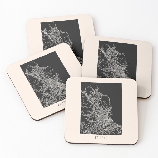 Item preview, Palermo City Street Map Dark designed and sold by Teecha.