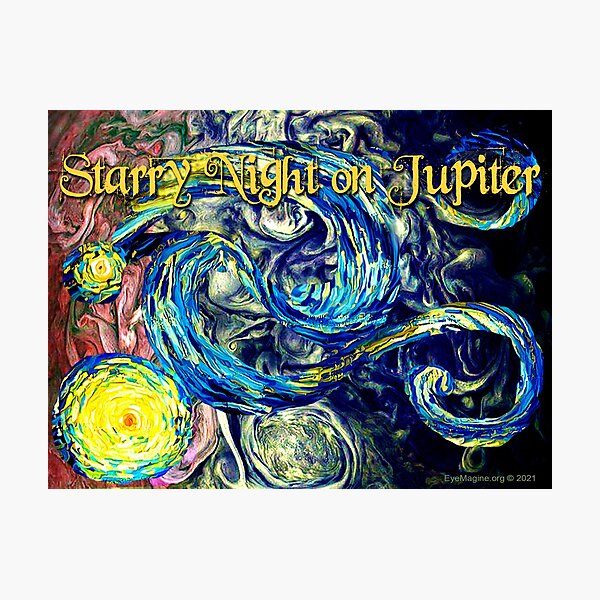 Starry Night on Jupiter Photographic Print