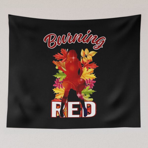 Item preview, autumn, autumn leaves,  fiery red, red, red guitar, color red designed and sold by efenem.