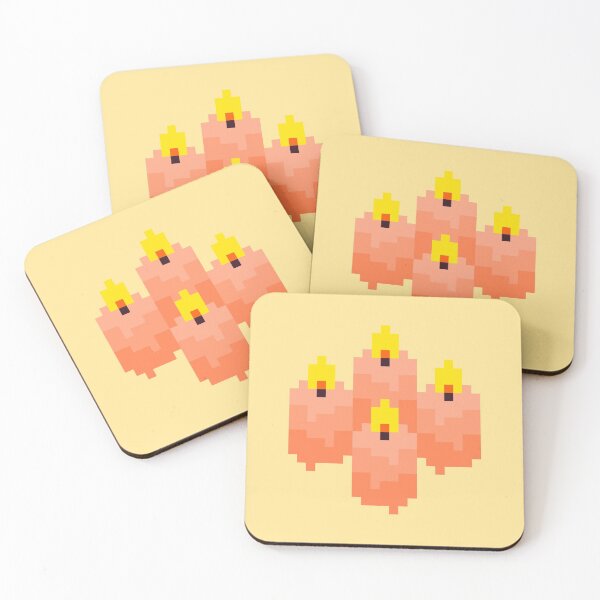 Item preview, Little Orange Pixel Candles designed and sold by rin3d .