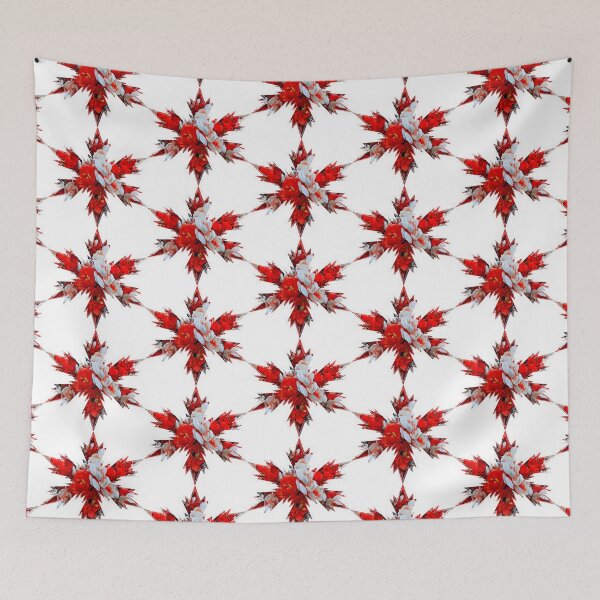 Item preview,  Xmas Snowflakes White Red Star roses by Iritof designed and sold by iritof.