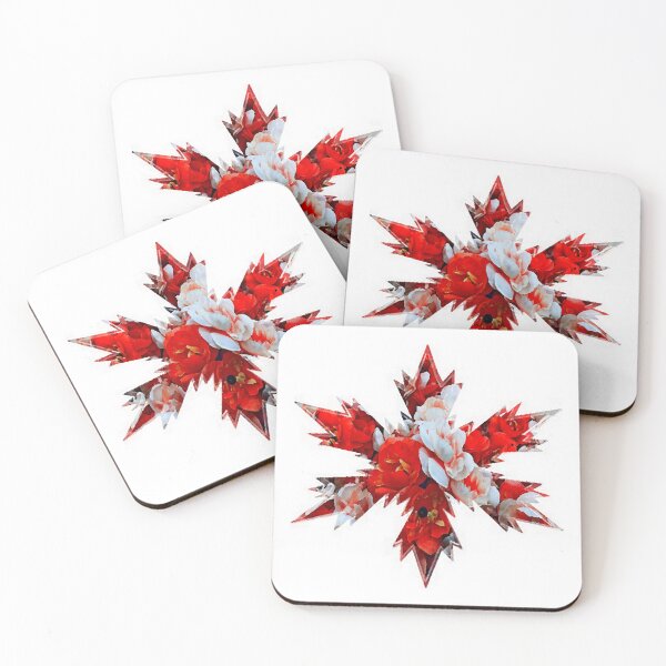 Item preview,  Xmas Snowflakes White Red Star roses by Iritof designed and sold by iritof.