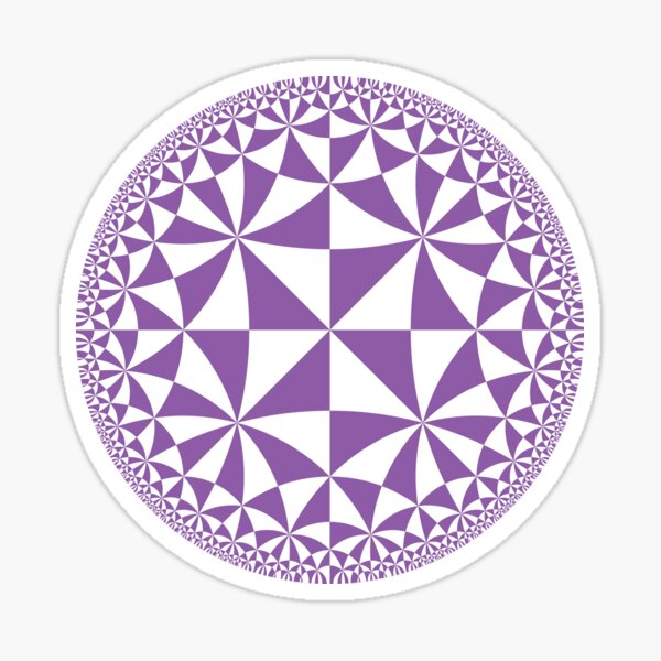 Item preview, Hyperbolic Triangle Tiling designed and sold by egg-pdf.