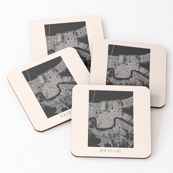 Item preview, New Orleans City Street Map Dark designed and sold by Teecha.