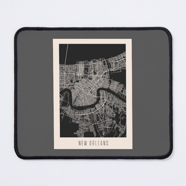 Item preview, New Orleans City Street Map Dark designed and sold by Teecha.