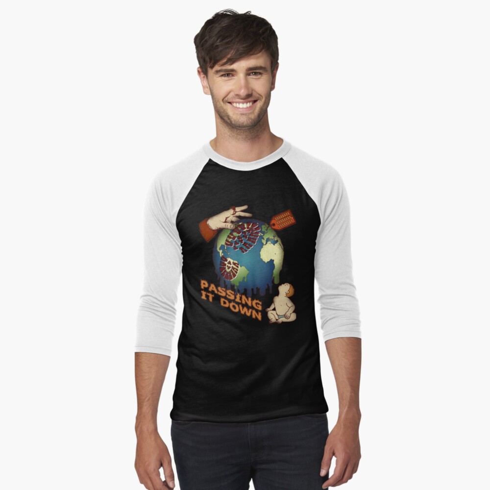 Item preview, Baseball ¾ Sleeve T-Shirt designed and sold by v-nerd.
