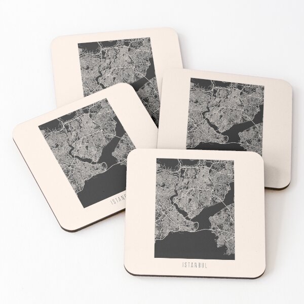 Item preview, Instanbul City Street Map Dark designed and sold by Teecha.