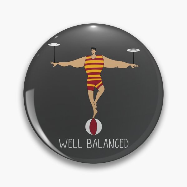 Item preview, Well Balanced. Funny play on words. Double meaning. designed and sold by JellyBeenzz.